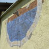 vertical sundial, frescoed