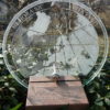 Transparent sundial for the garden